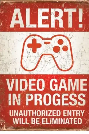 New Arrival Alert! Video Game in Progress Metal Sign Reproduction 32cm x 41cm - MSI2037