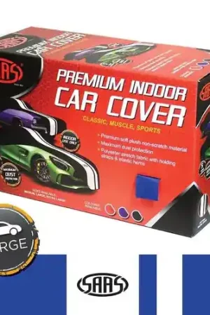 Trending SAAS Car Cover Indoor Classic Large 5.0m Blue With White Stripes - SC1022