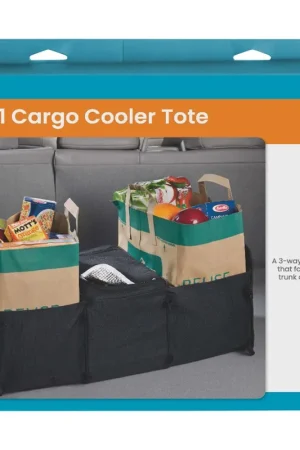 Wholesale High Road 3-IN-1 Cargo Cooler Tote - HR-5523-05-BLK