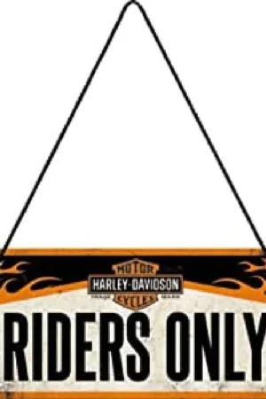Seasonal Sale Nostalgic Art Hanging Sign 10X20Cm Harley-Davidson Riders Only 28003 - 5128003