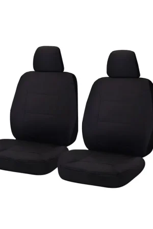 Wholesale MyCar All Terrain Canvas Universal Size 30\\/35 Front Seat Covers - Black - ALA3504 (Bulky Item - Freight Applies)