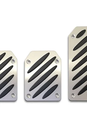 Buy Direct SAAS SPKM8538 Pedal Pad Kit - Aluminium Black Slots Manual