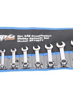 Mega Sale SP Tools Combination ROE Spanner Set - Stubby - SAE - 8pc - SP10077