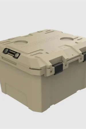 Special Discount TRED Storage Box 65L - Mid - Desert Sand with Green - T54SBMDSB (Bulky item - Freight Charges apply)
