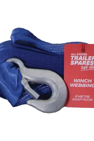 ASTSS 8 Metre Webbing Strap with Snap Hook - R7106B No Minimum Order