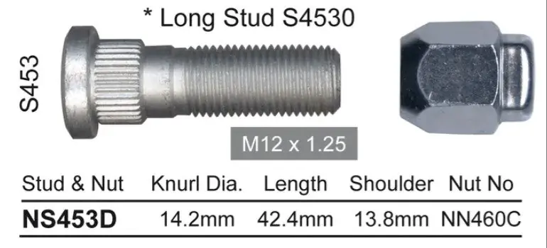 Flash Sale Nice Wheel Stud \\u0026 Nut Set - NS453D