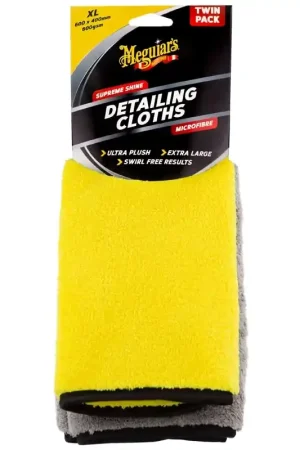 Discount Meguiar's Supreme Shine Detailing Cloths Twin Pack - AX2020