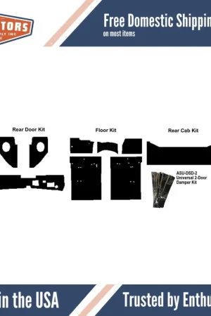 Insulation Sound Deadener Kit for 1967-1972 Chevrolet Truck Acoustishield Floor Discount