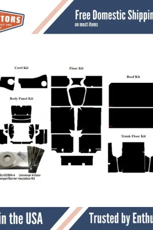 Sale Body Panel Insulation Sound Deadener Kit for 1964-1965 Ford Falcon Sedan
