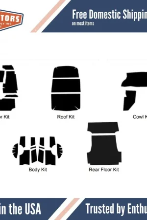 Insulation Sound Deadener Kit for 1955-56 Ford Panel Delivery Van Sedan Complete Top Pick