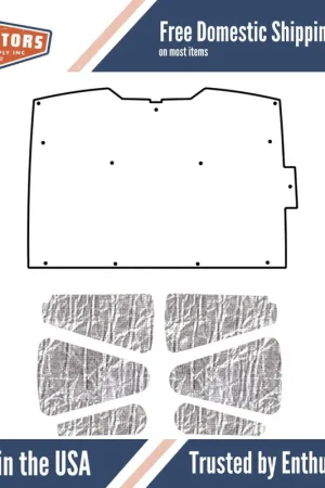 Cheap Hood Insulation Pad Heat Shield for 1994-2004 GMC Sonoma Under Cover Smooth