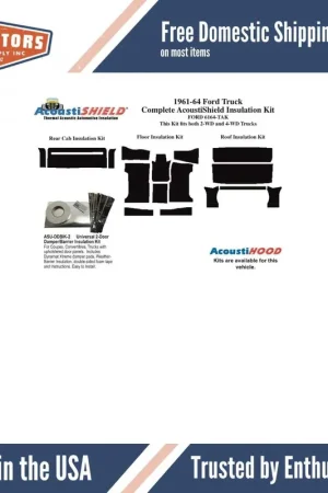 Firewall Insulation for 1961-1964 Ford Truck 2Wd F-100 Warranty Included