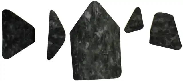 Trending Hood Insulation Pad Flat Fiberglass 5pc for 1961-63 Continental Grey/Black