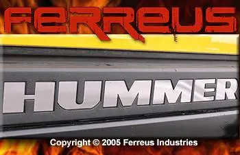 Place Order H2 Rear Bumper Chrome Letters