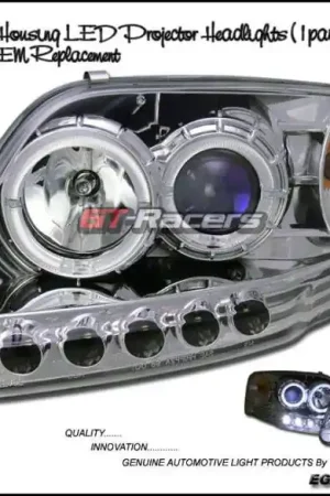 Top Pick Euro Chrome Dual Halo LED Headlights