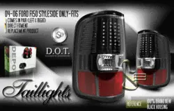 No Minimum Order Black Altezza LED Taillights