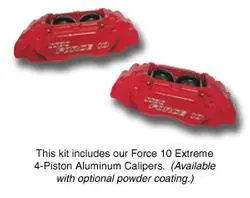 SSBC Non-Power Drum to Disc Brake Conversion Kit with Force 10 Extreme 4-Piston Aluminum Calipers & 12 Inch Rotors - Front - A137-2 Same Day Shipping