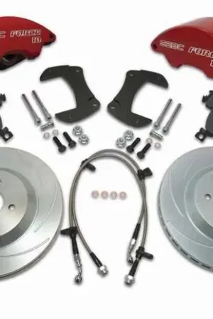 Warranty Included SSBC Disc Brake Kit with Force 10 Super-Twin 2-Piston Aluminum Calipers & 13 Inch Rotors - Front - A166-8