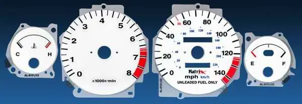 One Day Deal Reverse Speed Glo Gauges - 11064