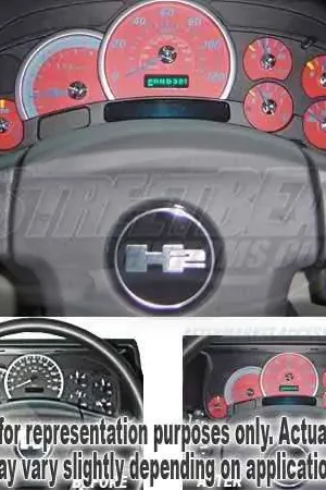 Deal US Speedo Red Exotic Color Gauge Face - Displays 120 MPH - Gas - No Transmission Temperature - CK1200435