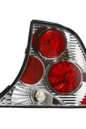 New Arrival Ford Focus 4DR APC Euro Taillights with Chrome Housing - 404139TLR