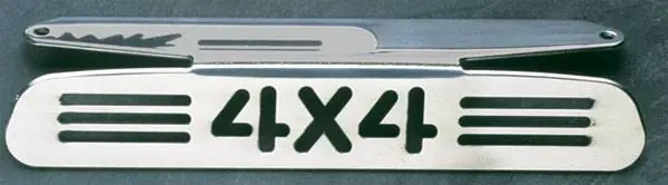 All Sales Third Brake Light Cover - 4X4 Design - Polished - 55012P Exclusive