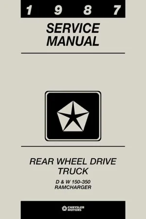 Service Manual for 1987 Dodge D/W 150-350 Truck, Ramcharger Trending