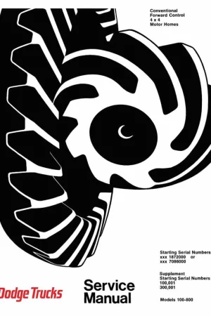 Service Manual for 1969-1971 Dodge Truck 100-800 Hassle-Free Returns