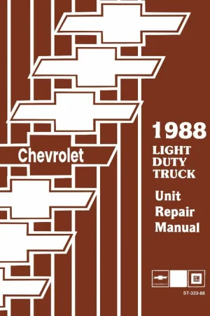 In Demand Service Manual for 1988 Chevy Light Duty Truck