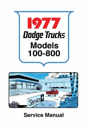 Special Discount Service Manual for 1977 Dodge Truck 100-800