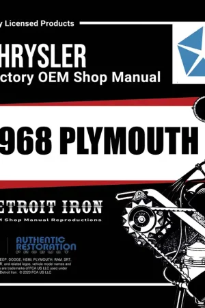 Low Price Digital Shop Manual and Resources for 1968 Plymouth