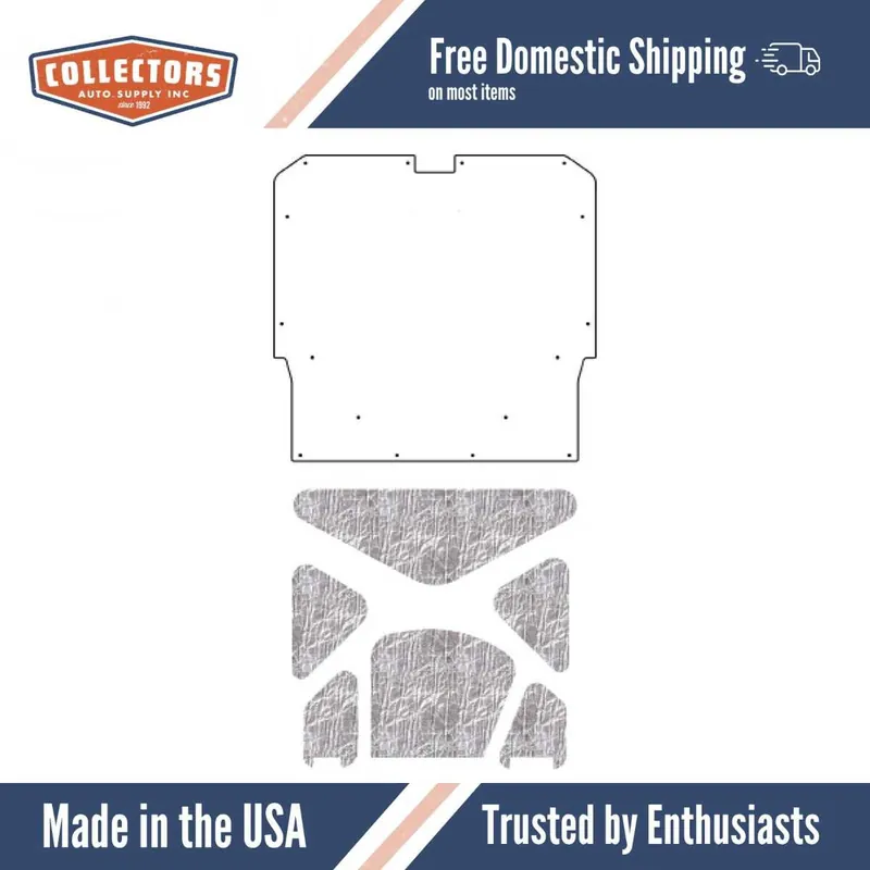 Worldwide Shipping Hood Insulation Pad Heat Shield for 1969-1970 Pontiac A-Body G-041 GTO Logo