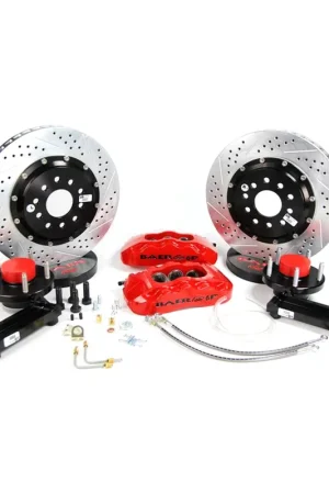 Baer Brakes 4301336B-11 Baer Brakes 13" Pro+ Front Brake Kit, Black, Slot, ARP Studs Modern