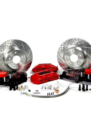 Same Day Shipping Baer Brakes 4301381R-X1 Baer Brakes 13" Track4 Front Brake Kit, Red, SDZ, ARP Studs