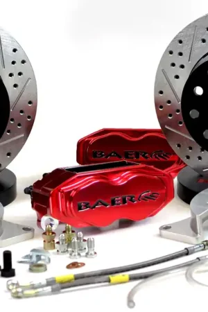 Baer Brakes 4262668FR Baer Brakes 11" SS4+ Deep Stage Rear Brake Kit, Fire Red, SDZ Hot Picks
