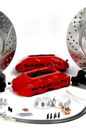 Baer Brakes 4261291HO Baer Brakes 13" Track4 Front Brake Kit, Hugger Orange, SDZ, Std. Studs Fresh Stock