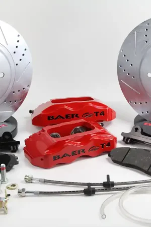 Baer Brakes 4301410GB Baer Brakes 13" Track4 Front Brake Kit, Grabber Blue, SDZ Original