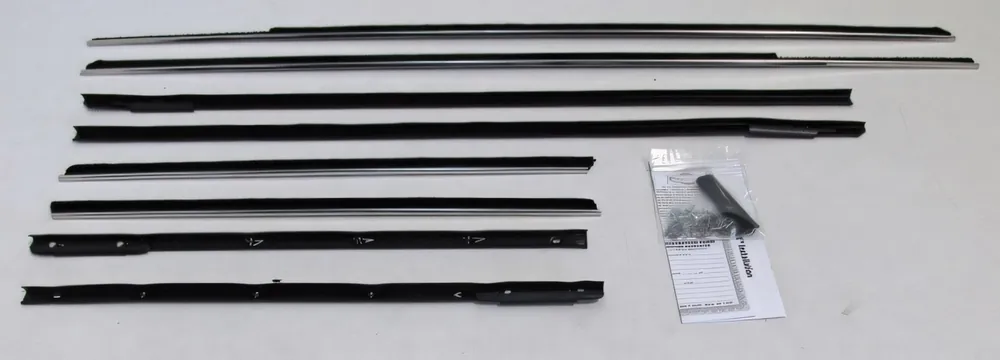 Window Sweeps Felt Kit for Chevrolet Impala 1963-1964 2Dr Hardtop Authentic 8 pc Exclusive