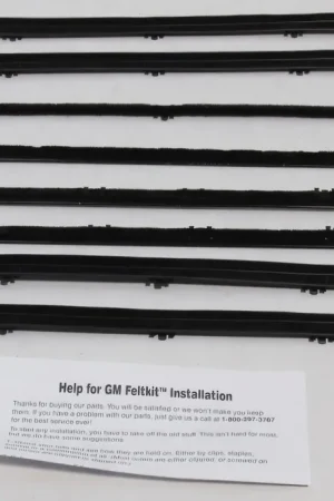 Best Choice Window Sweeps Weatherstrip for 62-65 Chevy II Nova Sedan 4-DR Black Front Rear