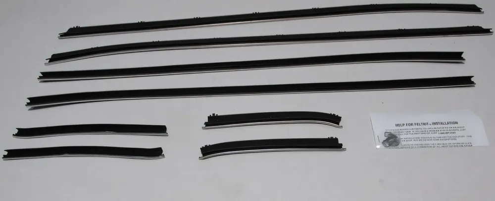Clearance Window Sweeps Felt Kit for Ford Mustang 1971-73 2 Door Coupe OEM USA Made