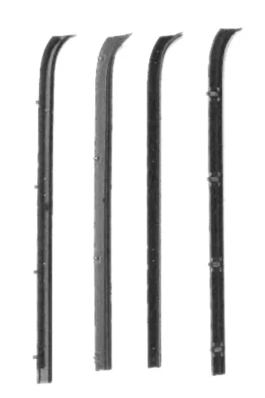 Price Cut Window Sweeps Felt Kit Left and Right Hand 4pc. for 73-80 Chevrolet/GMC Pickup