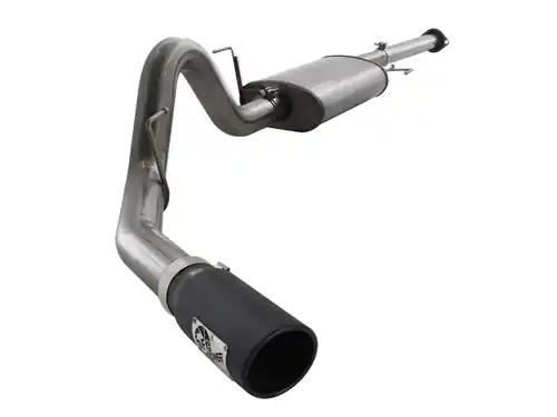 aFe Power MACH Force-Xp 3in to 3-1/2in Stainless Steel Cat-Back Exhaust w/Black Tip for Ford F-150 11-14 V6-3.5L (tt) #49-43038-B Handmade