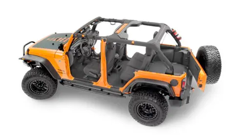 Express Delivery BedTred 2011-2017 JK 2Dr Rear 5Pc Cargo - Tailgate & Tub Liner #BTJK11R2