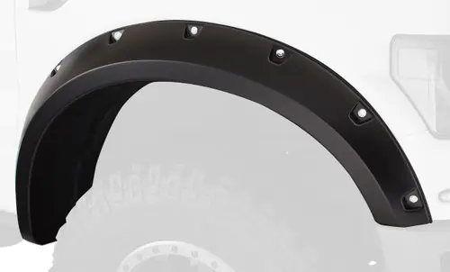 Bushwacker 07-14 Chevy Silverado 2500 HD Pocket Style Flares 2pc - Black #40087-02 Fresh Stock