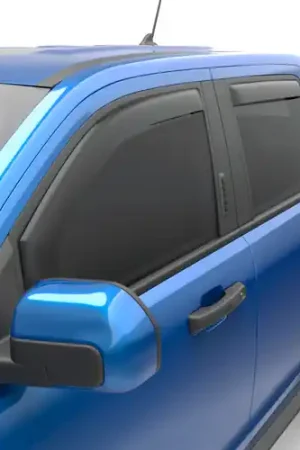 Handmade EGR 2022-2025 Ford Maverick In Channel Window Visors Front/Rear Set - Matte Black Crew Cab