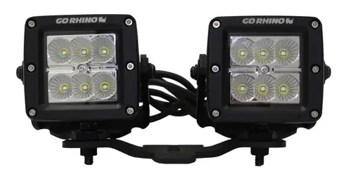 Go Rhino 2018-2023 Jeep Wrangler JL/JLU/Gladiator JT Light Mount - Two 3in Cubes gor731030T Bulk Order