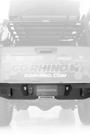 Hot Picks Go Rhino 20-22 Jeep Gladiator JT Trailine Rear Full Width Bumper - Tex. Blk