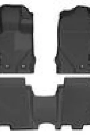 New Arrival Husky Liners 2021-2024 Ford Bronco 4 Door Weatherbeater Front & 2nd Seat Floor Liners - Black