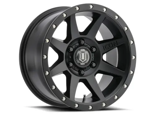 ICON Rebound 18x9 6x5.5 0mm Offset 5in BS 106.1mm Bore Satin Black Wheel - 1818908350SB New Release