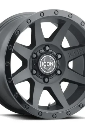 Flash Sale ICON Rebound 18x9 6x5.5 25mm Offset 6in BS 95.1mm Bore Satin Black Wheel